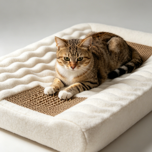 Large Space Corrugated Cat Scratcher Bed Wear-Resistant