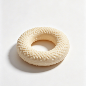 Non-toxic Donut Dog Chew Ring Indestructible Molar Play Toy